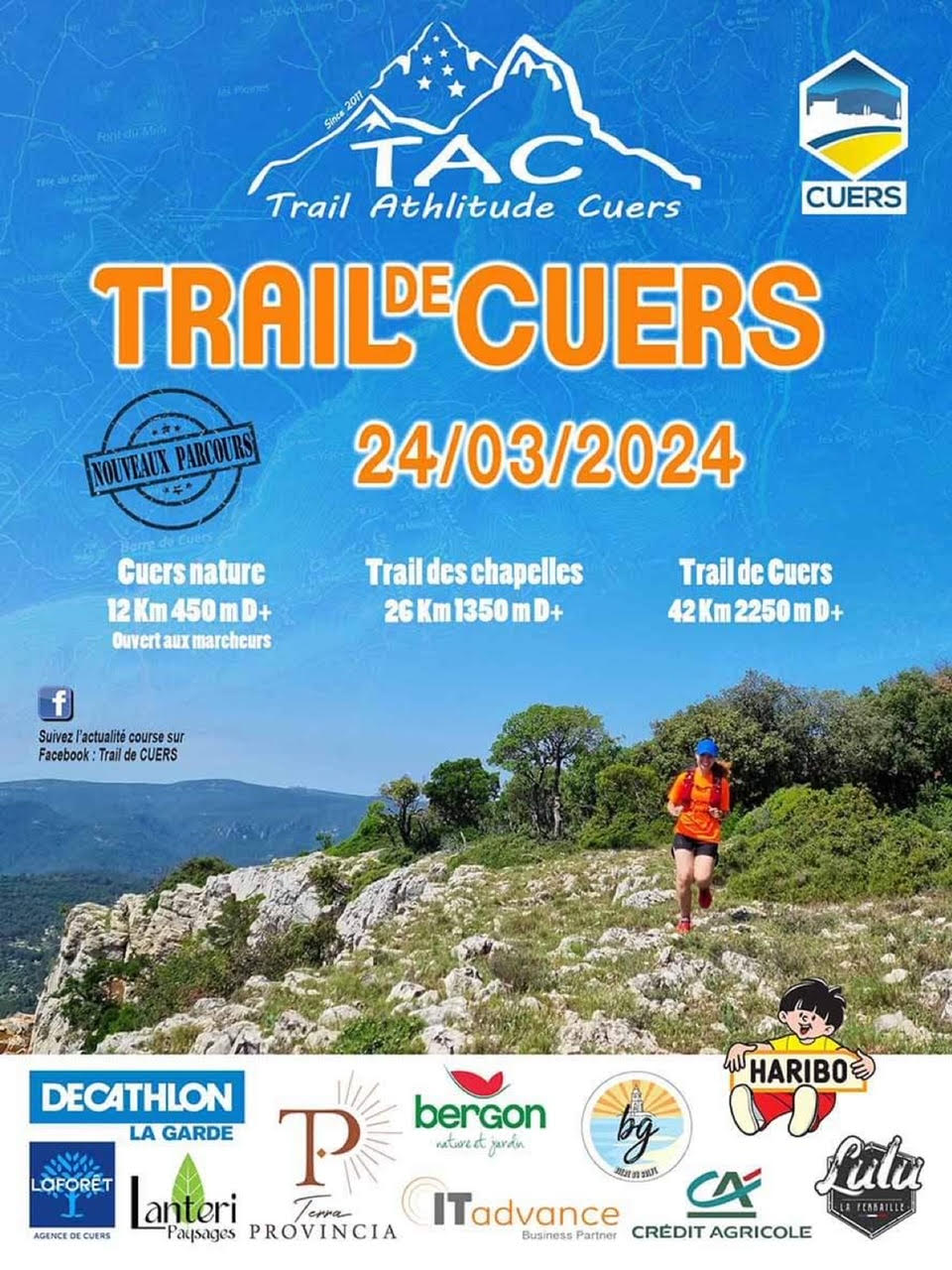 Trail de Cuers du 24 mars 2024 – présentation