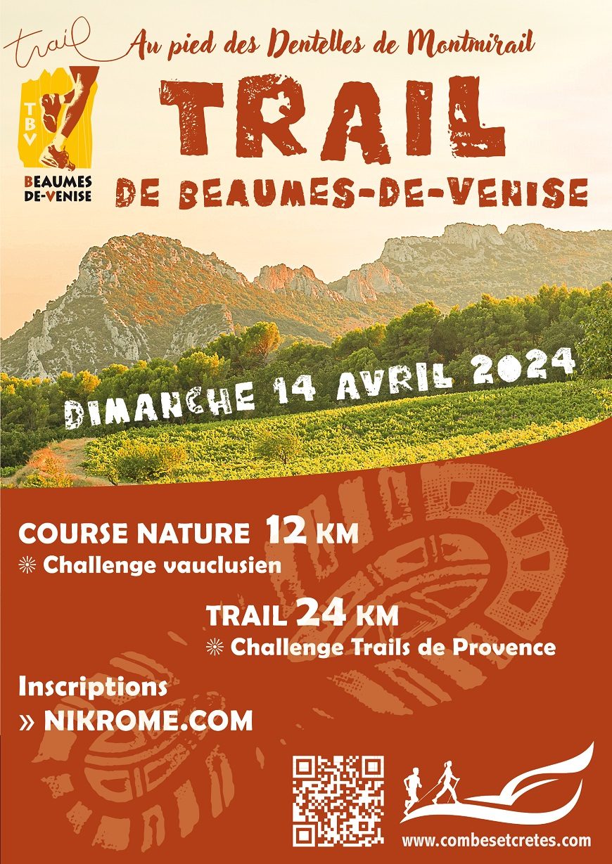 Trail de Beaumes de Venise du 14 avril 2024 – Présentation