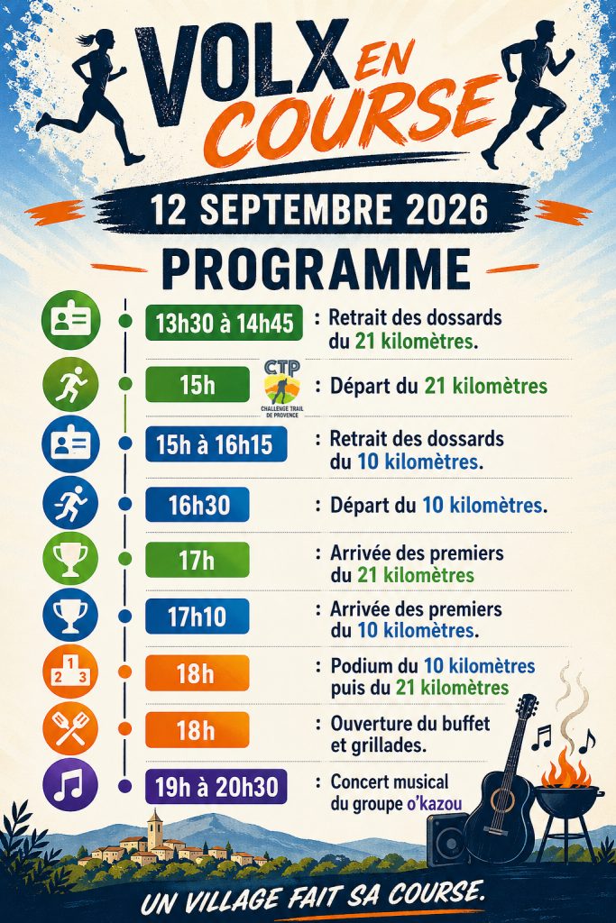 Volx en course